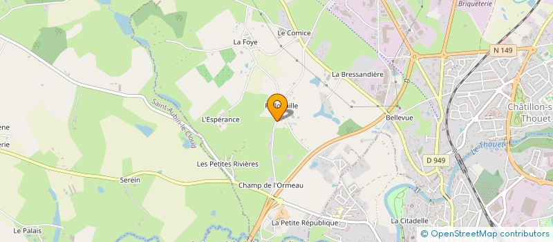 localisation de l'entreprise LAURENT CORNUAULT  CHATILLON-SUR-THOUET