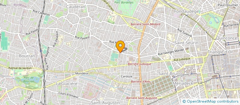 localisation de l'entreprise LAURENT DE CLOUET VOYAGES à BORDEAUX