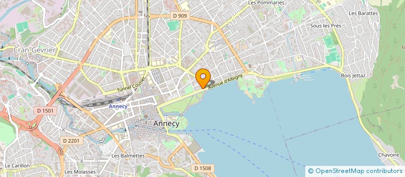 localisation de l'entreprise LAURENT DEBAS LOCATION MEUBLEE à ANNECY