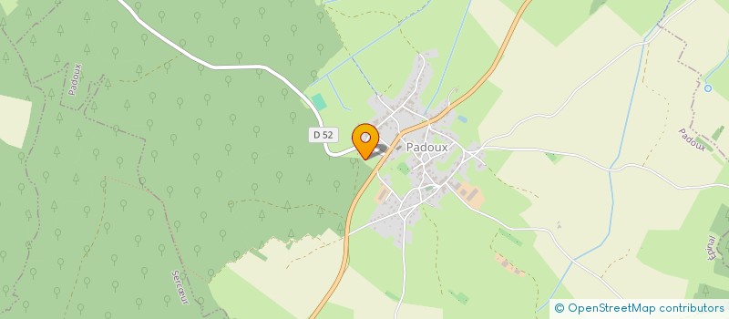 localisation de l'entreprise LAURENT DEMANGEON  PADOUX
