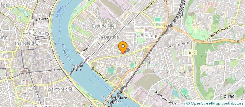 localisation de l'entreprise LAURENT DUCLOS CONSEIL & FORMATION  BORDEAUX