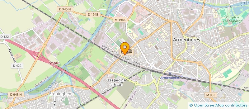 localisation de l'entreprise LAURENT ERQUINGHEM  ARMENTIERES