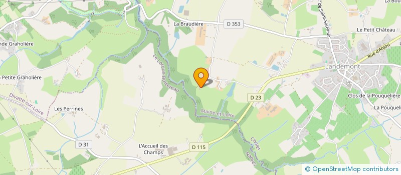 localisation de l'entreprise LAURENT ET BERNARD BOUCHEREAU  OREE-D'ANJOU