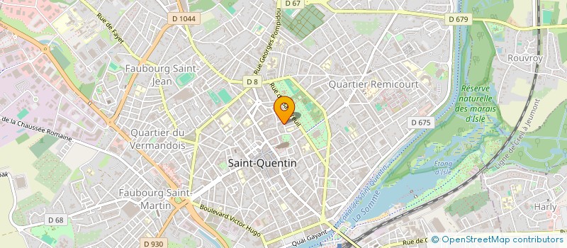 localisation de l'entreprise LAURENT ET SOIZIC CURTI  SAINT-QUENTIN