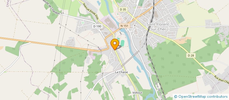 localisation de l'entreprise LAURENT ET VALERIE  SAINT-FLORENT-SUR-CHER