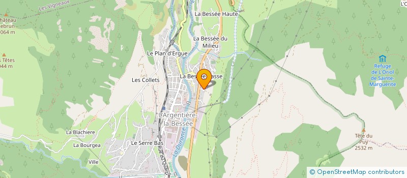 localisation de l'entreprise LAURENT FAURE FILS  L'ARGENTIERE-LA-BESSEE