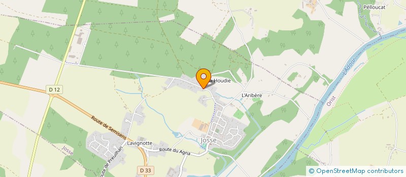 localisation de l'entreprise LAURENT FIN  BENESSE-MAREMNE