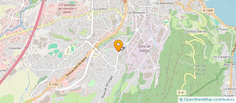 localisation de l'entreprise LAURENT FIORESE COMMUNICATION GRAPHIQUE à ANNECY