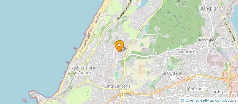localisation de l'entreprise LAURENT FONTAINE COM GRAPHIQ INFORMAT à ANGLET