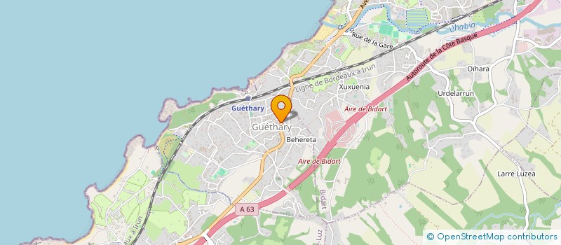 localisation de l'entreprise LAURENT FRAPPIER  GUETHARY