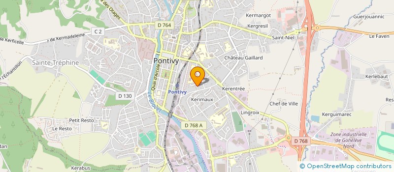 localisation de l'entreprise LAURENT GIORGETTI TRANSPORTS à QUIMPER