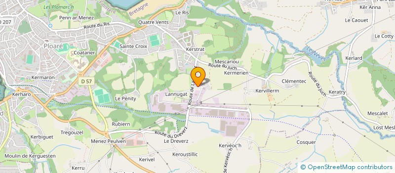 localisation de l'entreprise LAURENT GONIDEC  DOUARNENEZ