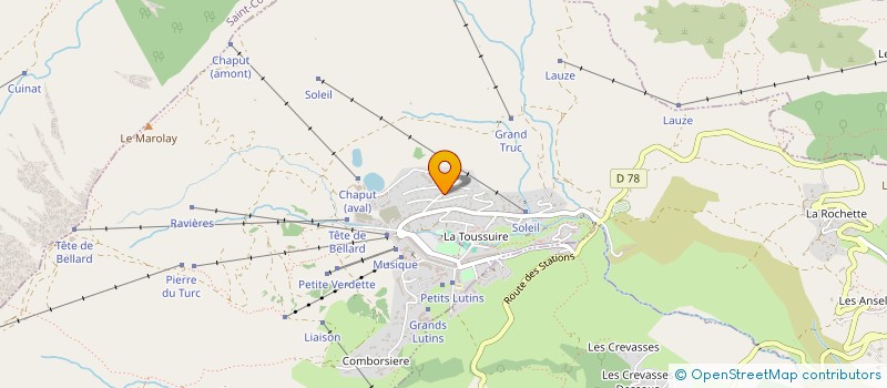 localisation de l'entreprise LAURENT/GONZALEZ  FONTCOUVERTE-LA-TOUSSUIRE