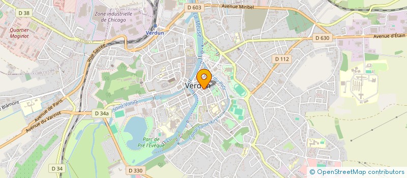 localisation de l'entreprise LAURENT GUINARD IMMOBILIER SARL à VERDUN