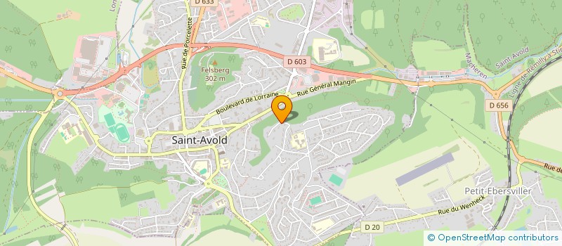 localisation de l'entreprise LAURENT HECKEL  SAINT-AVOLD