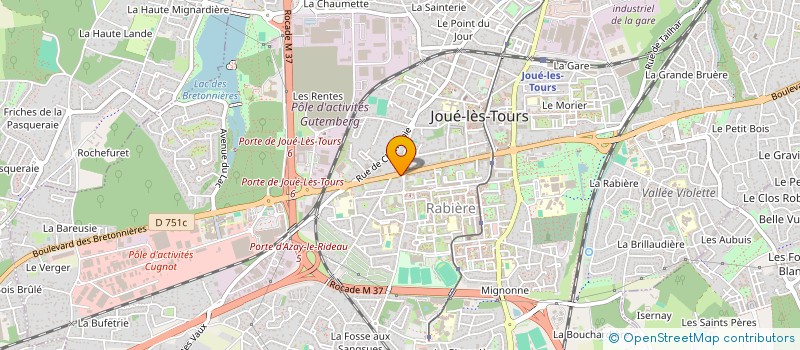 localisation de l'entreprise LAURENT HIVERT  JOUE-LES-TOURS