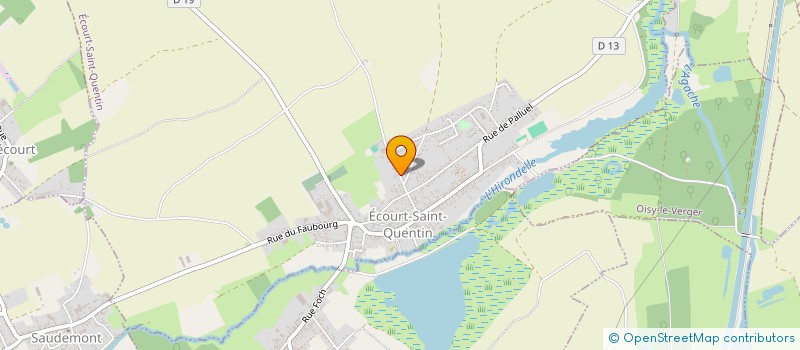 localisation de l'entreprise LAURENT J&E  ECOURT-SAINT-QUENTIN