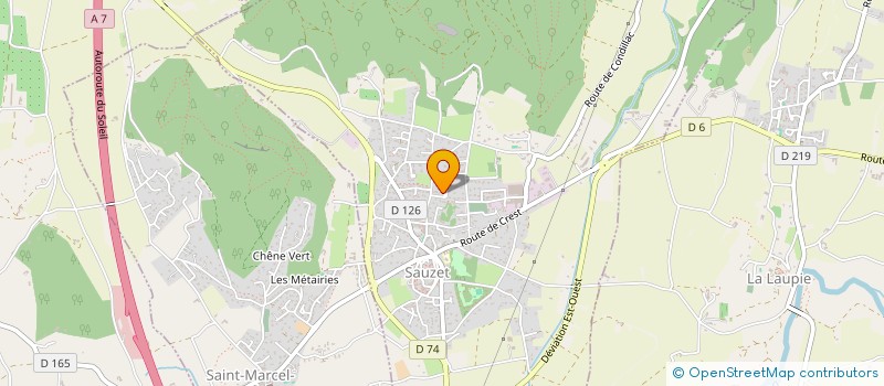 localisation de l'entreprise LAURENT-JAUFFRET.COM  SAUZET