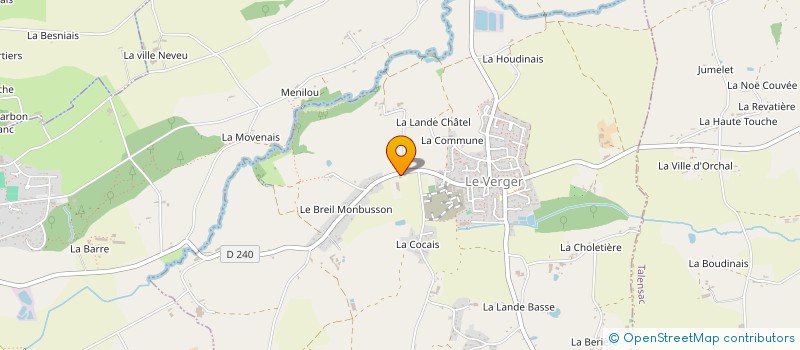 localisation de l'entreprise LAURENT JEREMY  LE VERGER