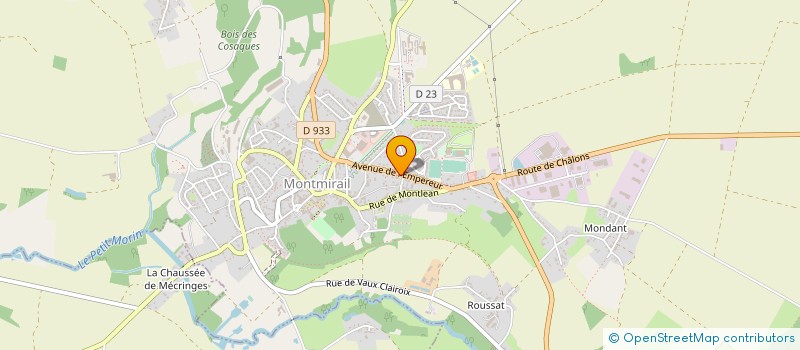 localisation de l'entreprise LAURENT JOUBERT  MONTMIRAIL