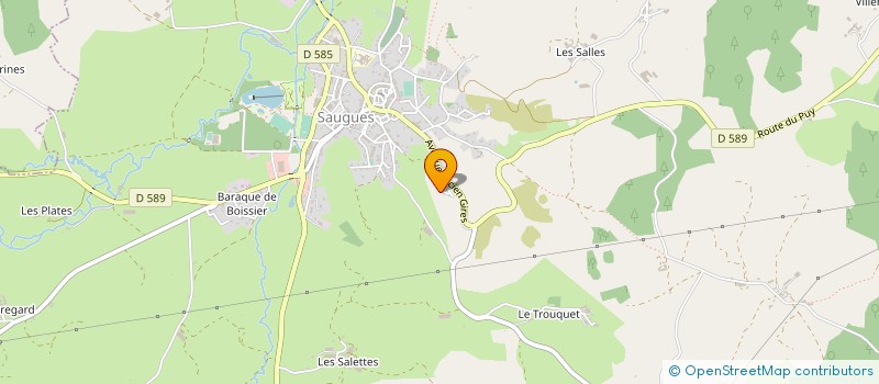 localisation de l'entreprise LAURENT JULIEN  SAUGUES