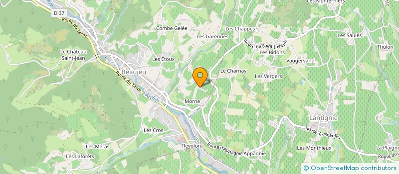 localisation de l'entreprise LAURENT LAGRANGE  BEAUJEU