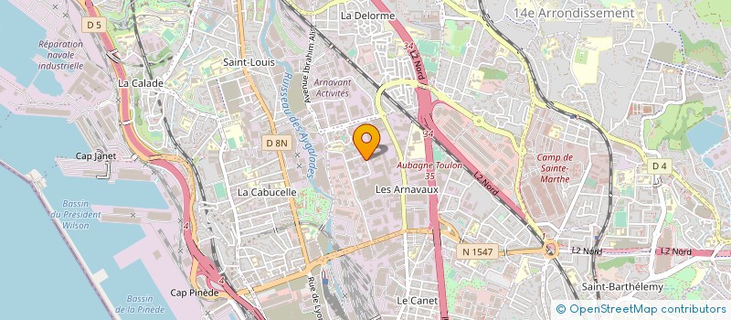 localisation de l'entreprise LAURENT LAUGIER SAS  MARSEILLE