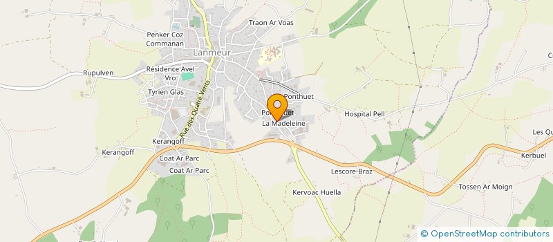 localisation de l'entreprise LAURENT LE LOUS à LANMEUR