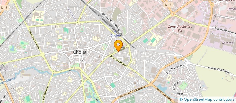 localisation de l'entreprise LAURENT LEBRETON à CHOLET