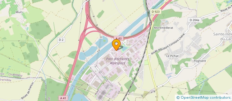 localisation de l'entreprise LAURENT MADELON à PORTE-DE-SAVOIE