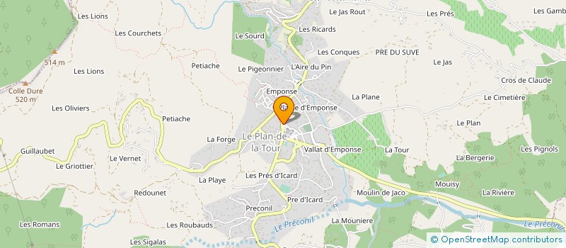 localisation de l'entreprise LAURENT MANUEL à SAINTE-MAXIME