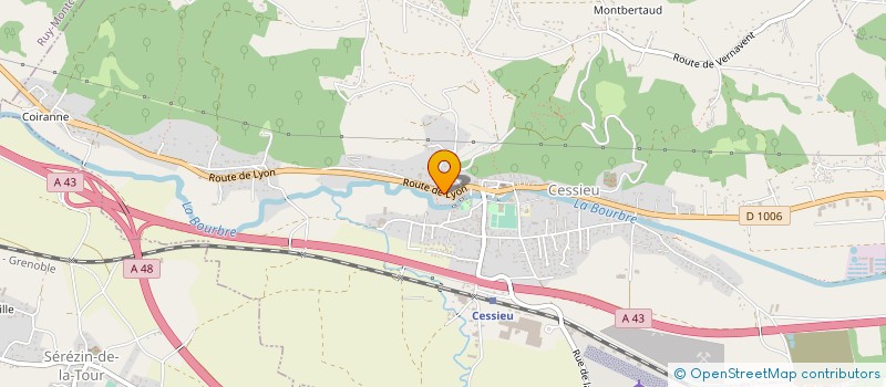 localisation de l'entreprise LAURENT MATHIEU  ROCHETOIRIN