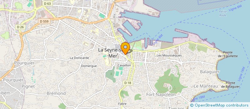 localisation de l'entreprise LAURENT MICHEL à LA SEYNE-SUR-MER
