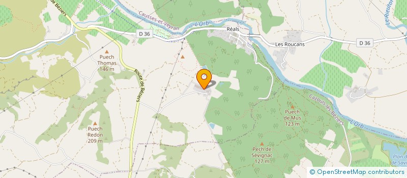 localisation de l'entreprise LAURENT MIQUEL SAS à CESSENON-SUR-ORB