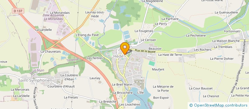 localisation de l'entreprise LAURENT NONCLERCQ CONSEILS à HEDE-BAZOUGES