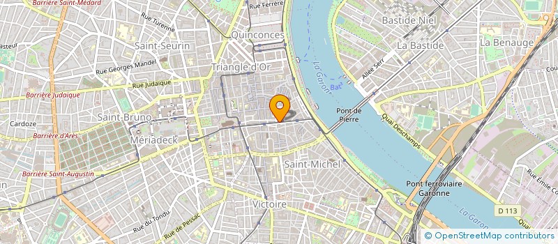 localisation de l'entreprise LAURENT OPTIQUE à BORDEAUX