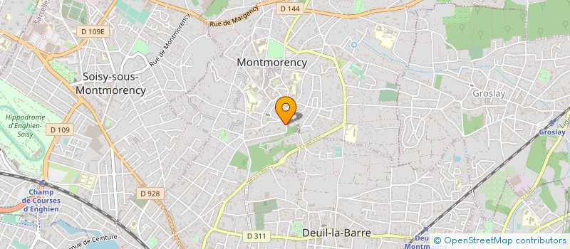 localisation de l'entreprise LAURENT PANCHER BATIMENT & ESPACES VERTS  MONTMORENCY