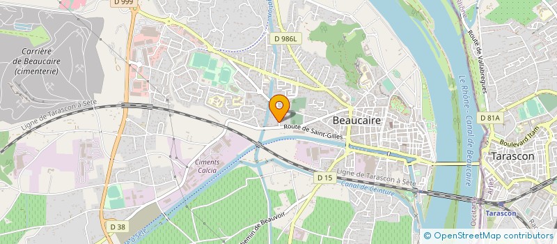 localisation de l'entreprise LAURENT PASCAL - LAURENT MAURY - CEDRIC VALENTIN HUISSIER DE JUSTICE ASSOCIES (SOCIETE CIVILE PROFESSIONNELLE TITULAIRE  BEAUCAIRE