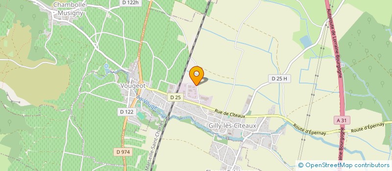 localisation de l'entreprise LAURENT PONSOT à GILLY-LES-CITEAUX
