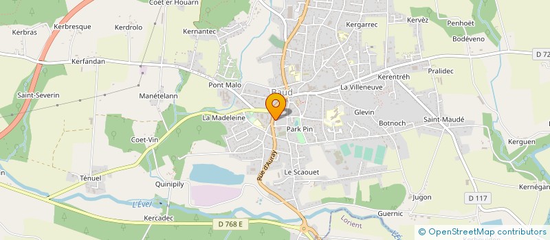 localisation de l'entreprise LAURENT RAISON ET BENOIT MACE NOTAIRES ASSOCIES (SOCIETE CIVILE PROFESSIONNELLE TITULAIRE D'UN OFFICE NOTARIAL) à BAUD