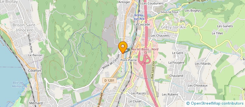 localisation de l'entreprise LAURENT REFRACTAIRES à GRESY-SUR-AIX