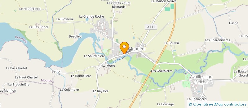 localisation de l'entreprise LAURENT SORRES CONSTRUCTION à MOUTIERS