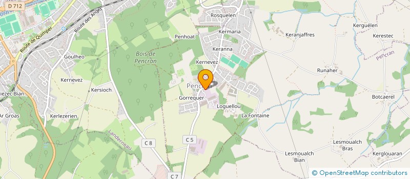 localisation de l'entreprise LAURENT TAXIS  PENCRAN