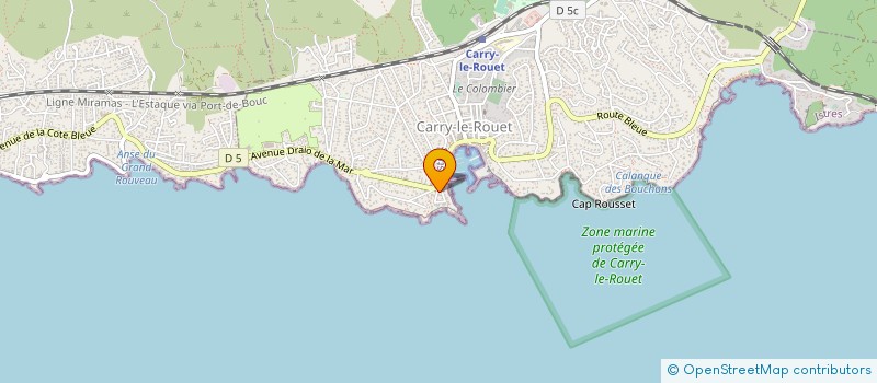 localisation de l'entreprise LAURENT THERAPIE  CARRY-LE-ROUET