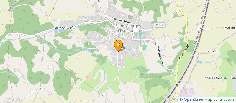 localisation de l'entreprise LAURENT VERNAY DIFFUSION à SAINT-GEORGES-D'ESPERANCHE