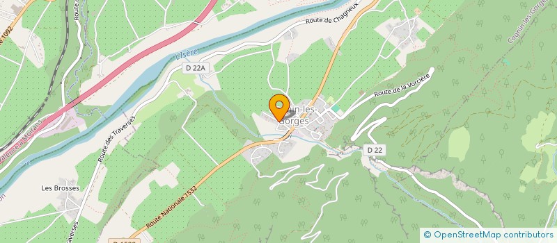 localisation de l'entreprise LAURENT VOIRON TRAITEUR  COGNIN-LES-GORGES