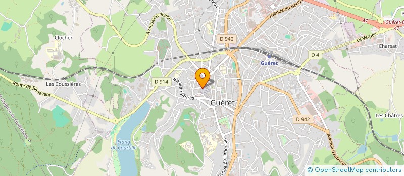 localisation de l'entreprise LAURENT VVE ET FILS à GUERET