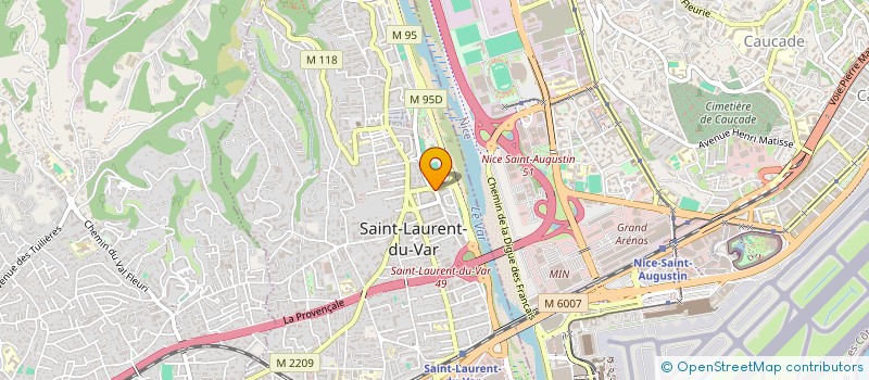 localisation de l'entreprise LAURENTIA à SAINT-LAURENT-DU-VAR