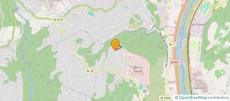 localisation de l'entreprise LAURENTINE DES PUGETS  LA GAUDE