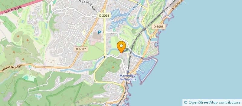localisation de l'entreprise LAURENTLOC à MANDELIEU LA NAPOULE